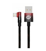 Кабель Baseus MVP 2 Elbow-shaped Fast Charging USB to Lightning (1m) Black/Red (CAVP000020)