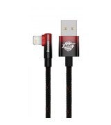 Кабель Baseus MVP 2 Elbow-shaped Fast Charging USB to Lightning (2m) Black/Red (CAVP000120)