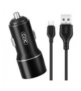 Автомобильное зарядное устройство для XO TZ09 set Type-c Black