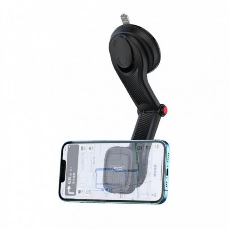 Автотримач XO C106 Dashboard suction cup adjustable magnetic Phone holder Black