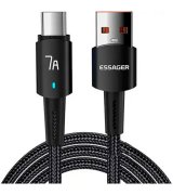 Кабель Essager Sunset USB-A to Type-C (0.5m) Black (EXC7A-CGB01-P)