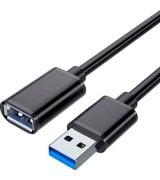 Кабель Essager Extension Cable USB 3.0 (1m) Black (EXCAM-YT01)
