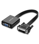 Кабель Ugreen MM108 DVI-D to VGA (0.3m) Black (40259)