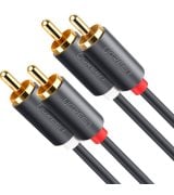 Кабель Ugreen AV104 2 RCA to 2 RCA (3m) Black (10519)