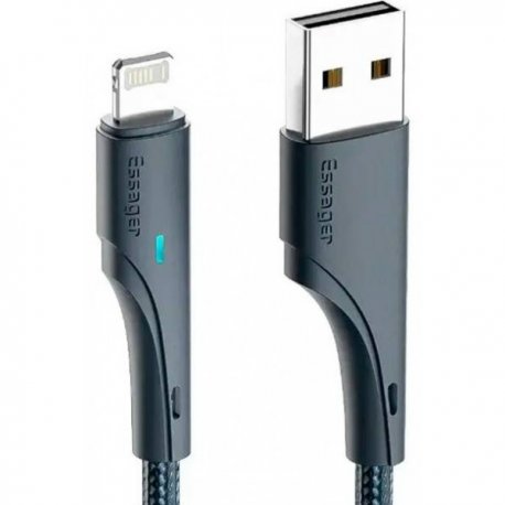 Кабель Essager Rousseau Fast Charging USB - Lightning (3m) Black (EXCL-LSC01)