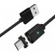 Кабель Essager Magic Power Magnetic USB - Micro USB (1m) Black (EXCCXM-ML01) Кабель Essager Magic Power Magnetic USB - Micro USB (1m) Black (EXCCXM-ML01)