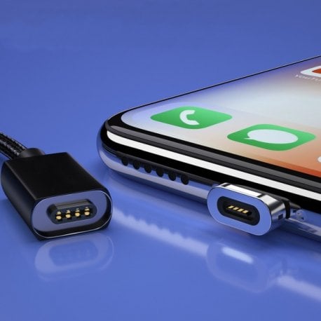 Кабель Essager Magic Power Magnetic USB - Micro USB (1m) Black (EXCCXM-ML01)