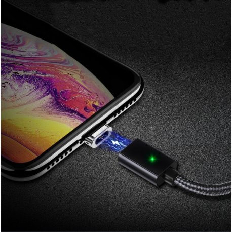 Кабель Essager Magic Power Magnetic USB - Micro USB (1m) Black (EXCCXM-ML01)
