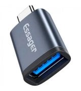 Перехідник Essager Soray OT USB to Type-C Grey (EZJAC-SRA0G)