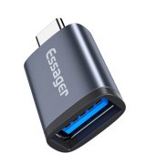 Перехідник Essager Soray OTG Micro to Type-C Grey (EZJMC-SRC0G)