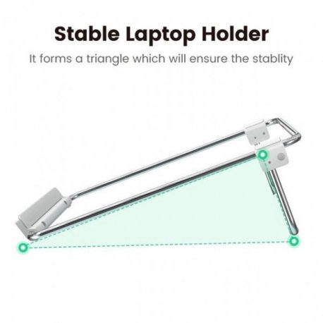 Підставка для ноутбука Ugreen LP230 Foldable Desktop Laptop Stand Silver (80348)