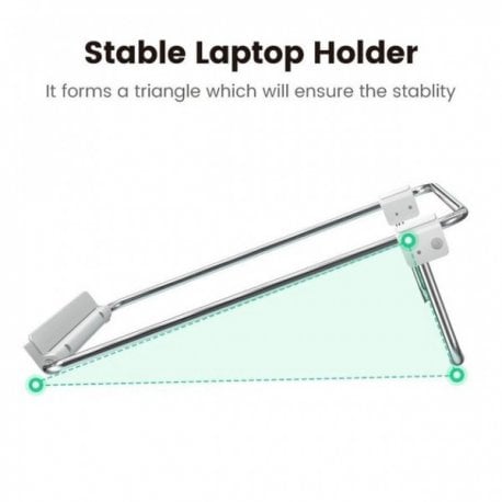 Подставка для ноутбука Ugreen LP230 Foldable Desktop Laptop Stand Silver (80348)