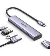 USB-хаб Ugreen CM478 USB-C to HDMI+USB 3.0+2xUSB 2.0 A Space Grey (15495)