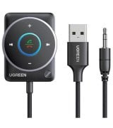 FM модулятор Ugreen CM723 Bluetooth 5.4 Car Receiver Audio Adapter Black (35002)