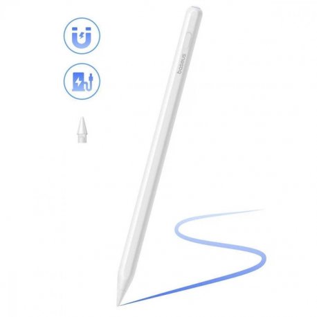 Стилус Baseus Smooth Writing 2 Series Dual Charging for iPad Moon White (P80015804213-00)