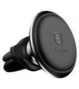 Автодержатель Baseus Magnetic Car Mount Phone Holder Cable Clip Air Vent Version Cluster Black (C40141201113-00)