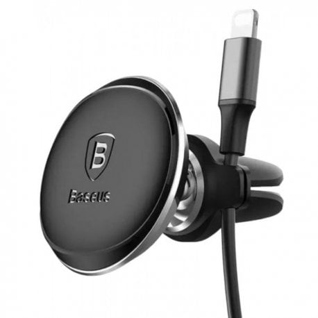 Автодержатель Baseus Magnetic Car Mount Phone Holder Cable Clip Air Vent Version Cluster Black (C40141201113-00)