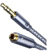 Кабель Essager mini-jack 3.5 to mini-jack 3.5 (1m) Gray (EYPY35-MY0G)