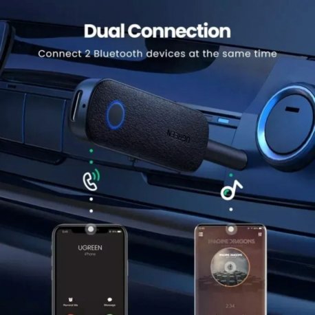 Бездротовий адаптер Ugreen CM403 Bluetooth Transmitter Receiver Black (80893)