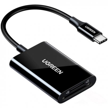 Кардидер Ugreen CM265 USB-C 3.1 Card Reader для TF/SD Black (35622)
