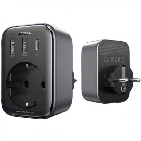 Сетевой фильтр Ugreen CD314 Outlet Extender (2хUSB-A+USB-C) 30W (90613)
