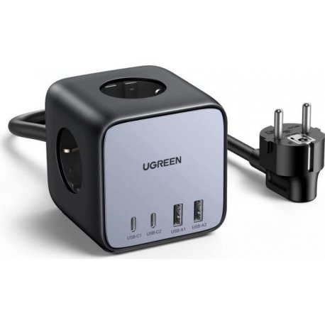 Сетевой фильтр Ugreen CD268 DigiNest Cube 65W Grey (60113)