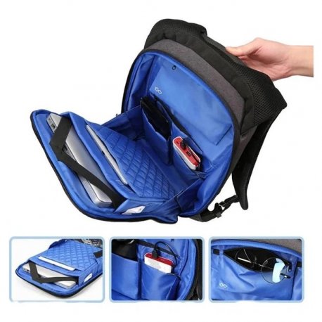 Рюкзак для ноутбука Kingsons 17" Laptop Backpack Light Grey (KS3149W-D17L)