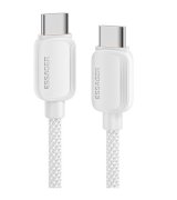 Кабель Essager Breeze Fast Charging Type-C to Type-C 100W (2m) White (EXCTT1-WLA02-P)