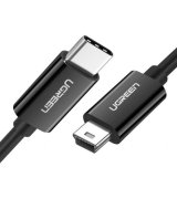 Кабель Ugreen US242 USB Type-C to MiniUSB (1m) Black (50445)