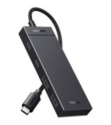 USB-хаб Ugreen CM806 USB-C to 2xUSB-A + 2xUSB-C 3.2 Black (35583)
