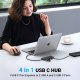 USB-хаб Ugreen CM806 USB-C to 2xUSB-A + 2xUSB-C 3.2 Black (35583) USB-хаб Ugreen CM806 USB-C to 2xUSB-A + 2xUSB-C 3.2 Black (35583)