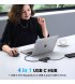 USB-хаб Ugreen CM806 USB-C to 2xUSB-A + 2xUSB-C 3.2 Black (35583)