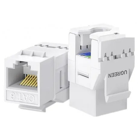 Конектор Ugreen NW186 Cat-6 UTP Unshielded Module White (30844)