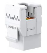 Конектор Ugreen NW186 Cat-6 UTP Unshielded Module White (30844)