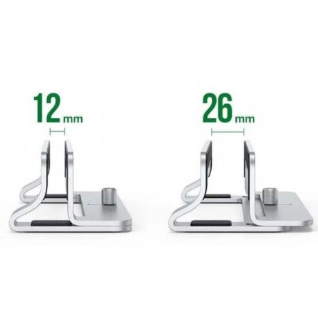 Підставка для ноутбука вертикальна Ugreen LP258 Vertical Laptop Stand Silver (20471)