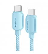 Кабель Essager Type-C to Type-C (2m) Blue (EXCTT1-WLA03-P)