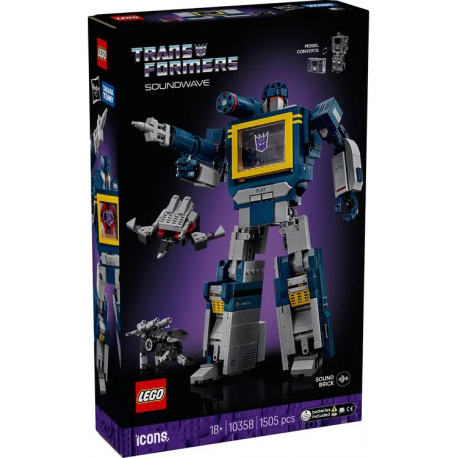 Конструктор LEGO Icons Transformers Саундвейв (10358)