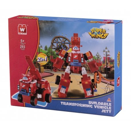 Конструктор-трансформер Super Wings 2 in 1 Джетт (EU385005)