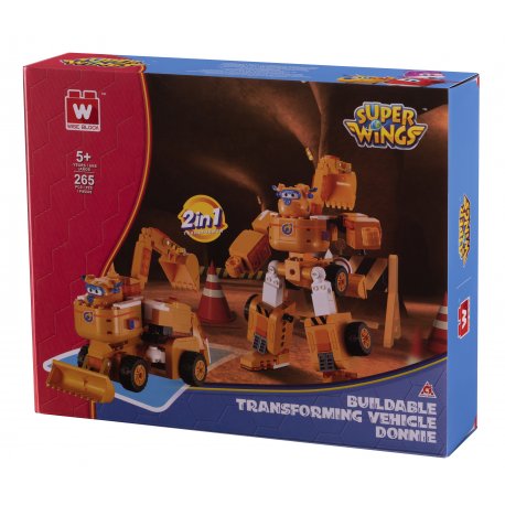 Конструктор-трансформер Super Wings 2 in 1 Донни (EU385007)
