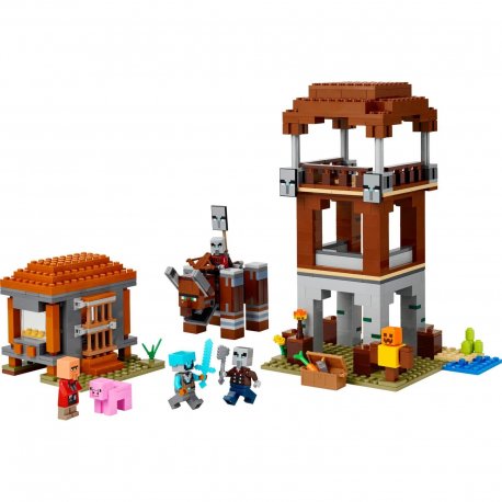 Конструктор LEGO Minecraft Аванпост разбойников и опустошитель (21278)
