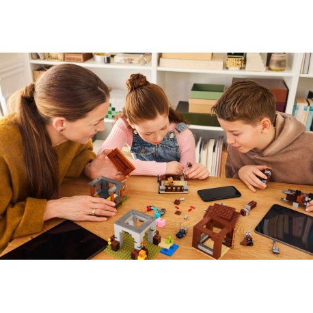 Конструктор LEGO Minecraft Аванпост разбойников и опустошитель (21278)