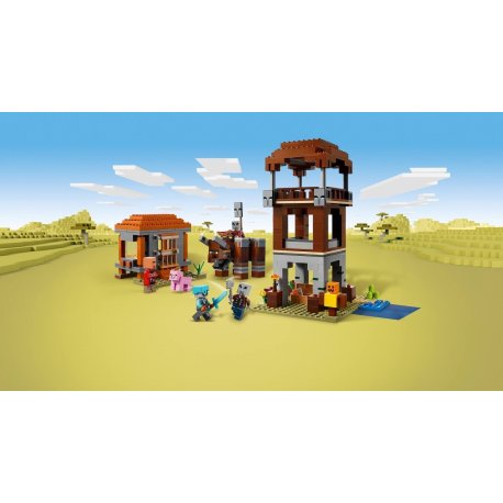 Конструктор LEGO Minecraft Аванпост разбойников и опустошитель (21278)