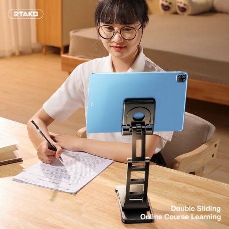 Підставка для телефона Rtako TC06 Double SIiding StabiIizing Bracket Black (6975523009455)