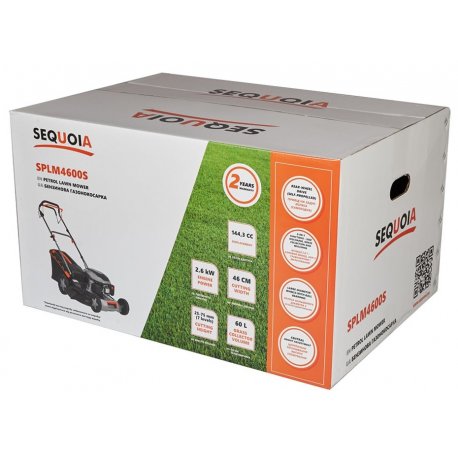 Бензинова газонокосарка самохідна Sequoia SPLM4600S 2.6кВт Black (SPLM4600S)