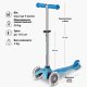 Триколісний самокат Micro Mini Deluxe Glow LED до 50 кг Arctic Blue (MMD215) Триколісний самокат Micro Mini Deluxe Glow LED до 50 кг Arctic Blue (MMD215)