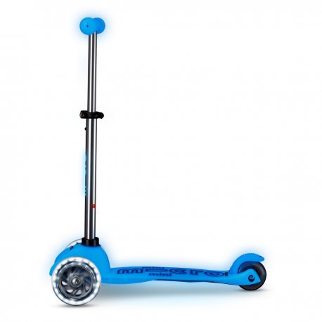 Триколісний самокат Micro Mini Deluxe Glow LED до 50 кг Arctic Blue (MMD215)