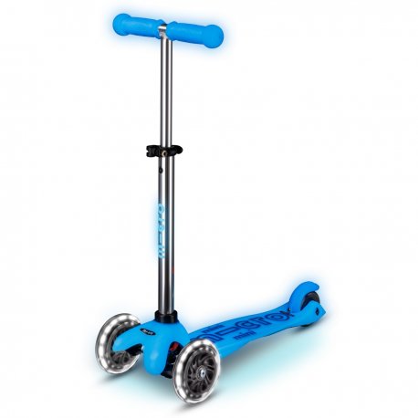 Триколісний самокат Micro Mini Deluxe Glow LED до 50 кг Arctic Blue (MMD215)