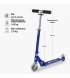 Двоколісний самокат Sprite LED Saphire Blue (SA0231)
