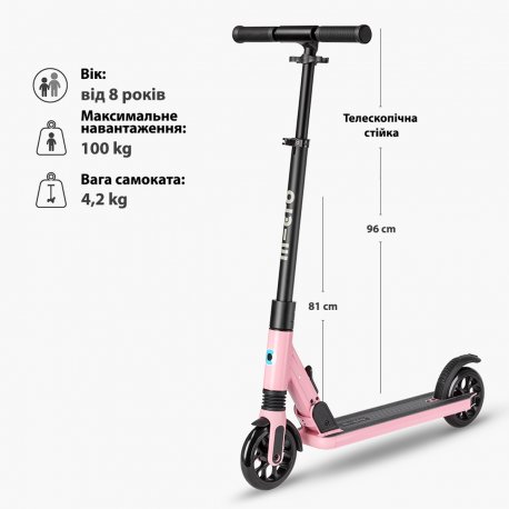 Двоколісний самокат Micro Sprite Suspension Pink (SA0248)