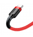 Кабель Baseus Cafule Cable USB for Type-C 3A 1M Red (CATKLF-B09)